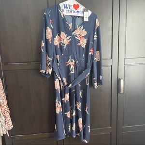 Dynamite Tie-front Kimono Dress